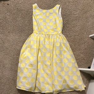 Yellow polkadot, spring dress